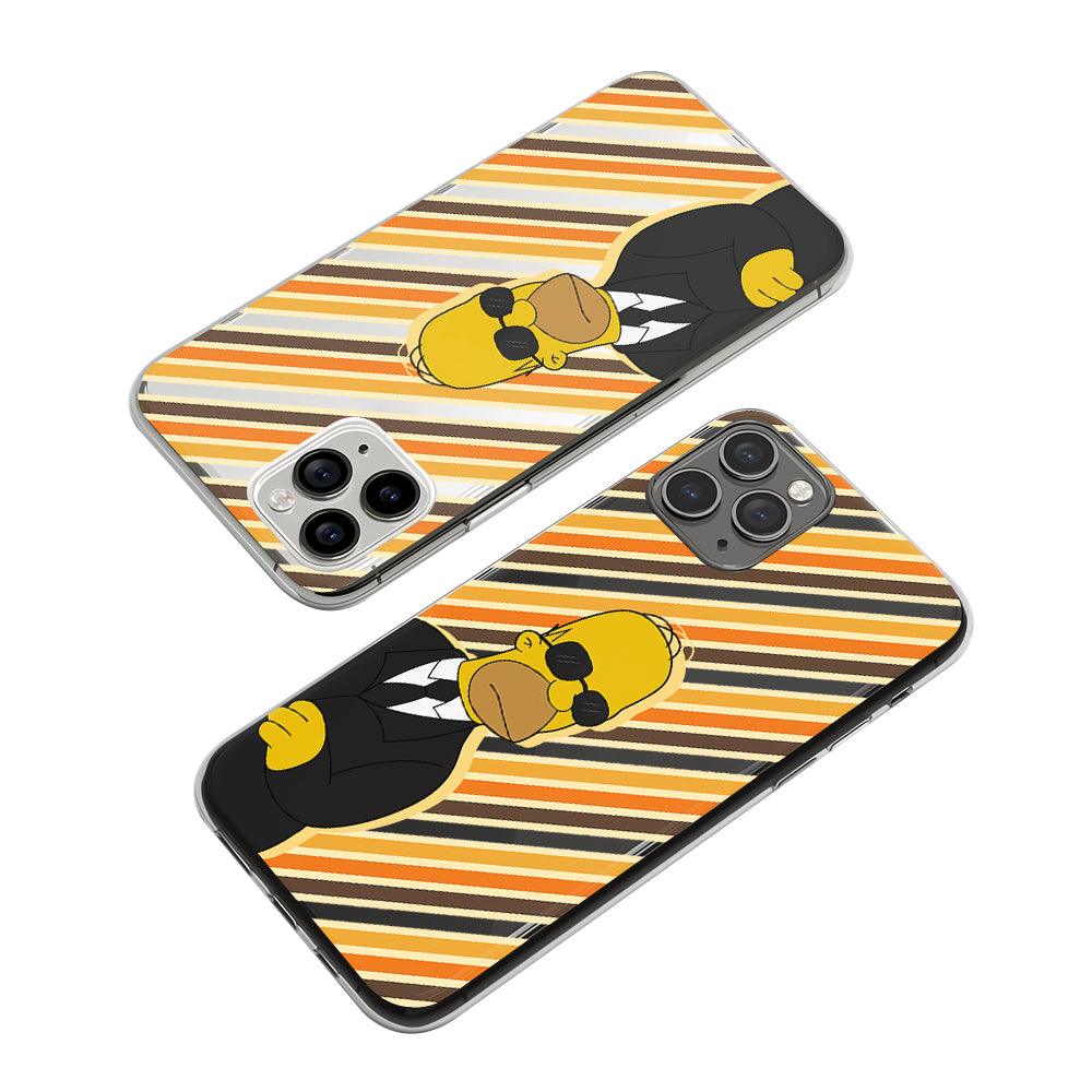 Simpsons Agent Homer Becomes a Spy Clear Soft Case-Oxvistore