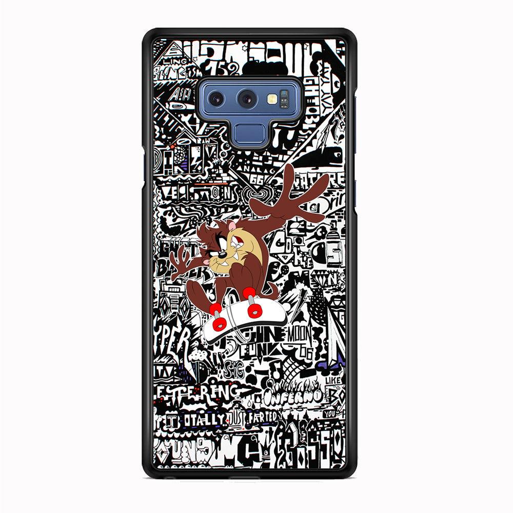 Skate with Taz Samsung Galaxy Note 9 Case-3D Case-Oxvistore