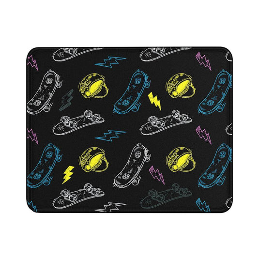Skateboard Graffiti Drawing Mouse Pads | Custom Mouse Pad with Non-Slip Rubber Base