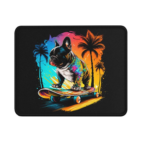 Skating Dog Colorful Mouse Pads | Custom Mouse Pad with Non-Slip Rubber Base