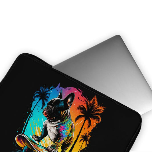 Skating Dog Colorful Laptop Sleeve Protective Cover-Oxvistore