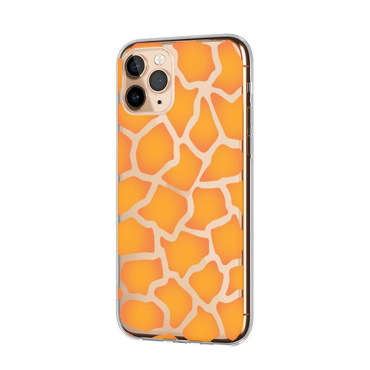 Skin Glowing Golden Giraffe Clear Soft Case-Oxvistore