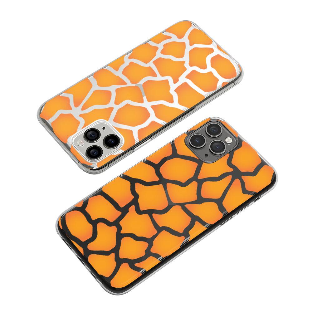 Skin Glowing Golden Giraffe Clear Soft Case-Oxvistore