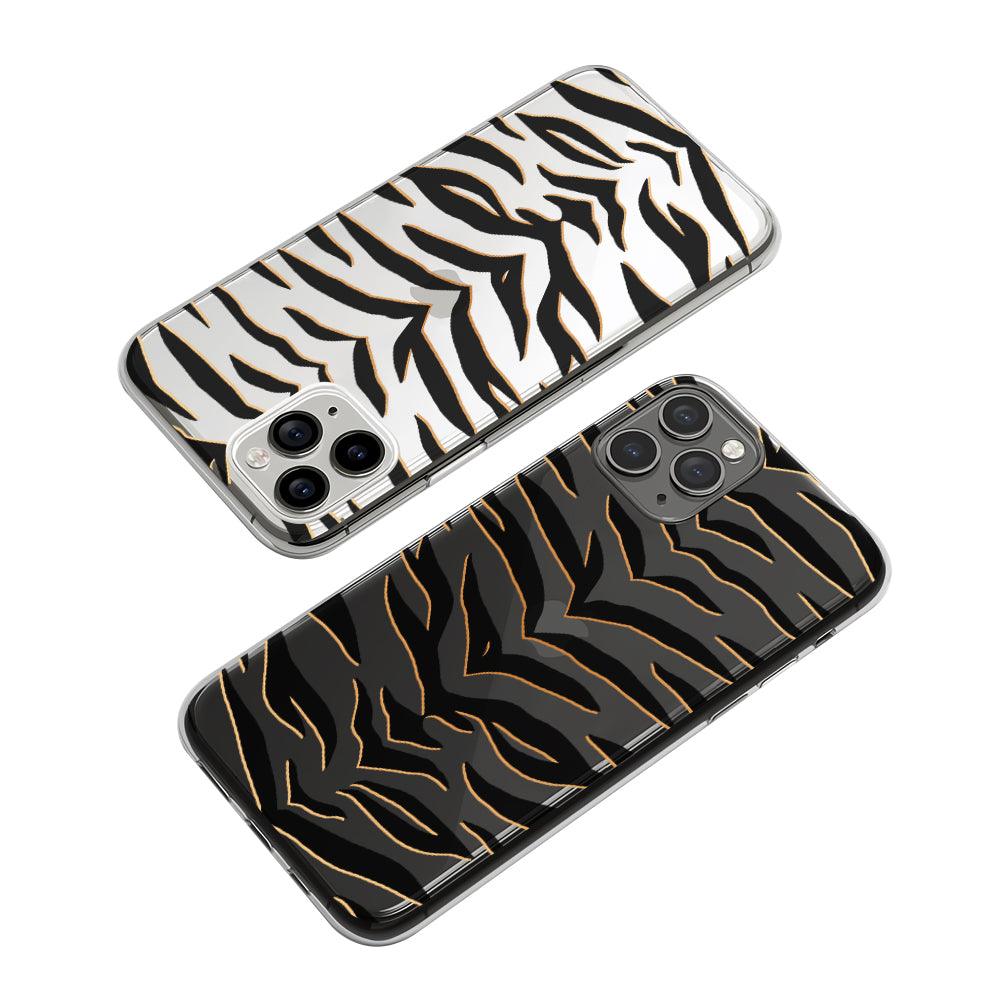 Skin Shape Of Tiger Body Line Clear Soft Case-Oxvistore