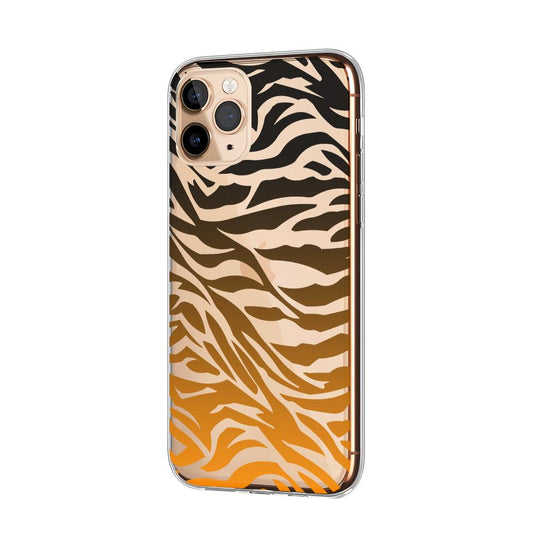 Skin Shine of Zebra Patern Clear Soft Case-Oxvistore