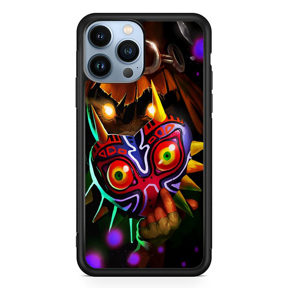 Skull Kid The Legend Of Zelda 2D Rubber Phone Case-Black-Oxvistore