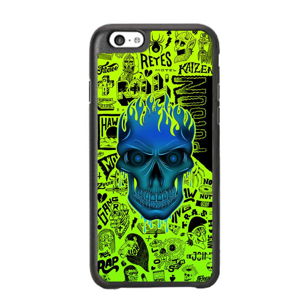 Skull of Poison iPhone 6 Plus | 6s Plus Case-Rubber Black (2D Case)-Oxvistore