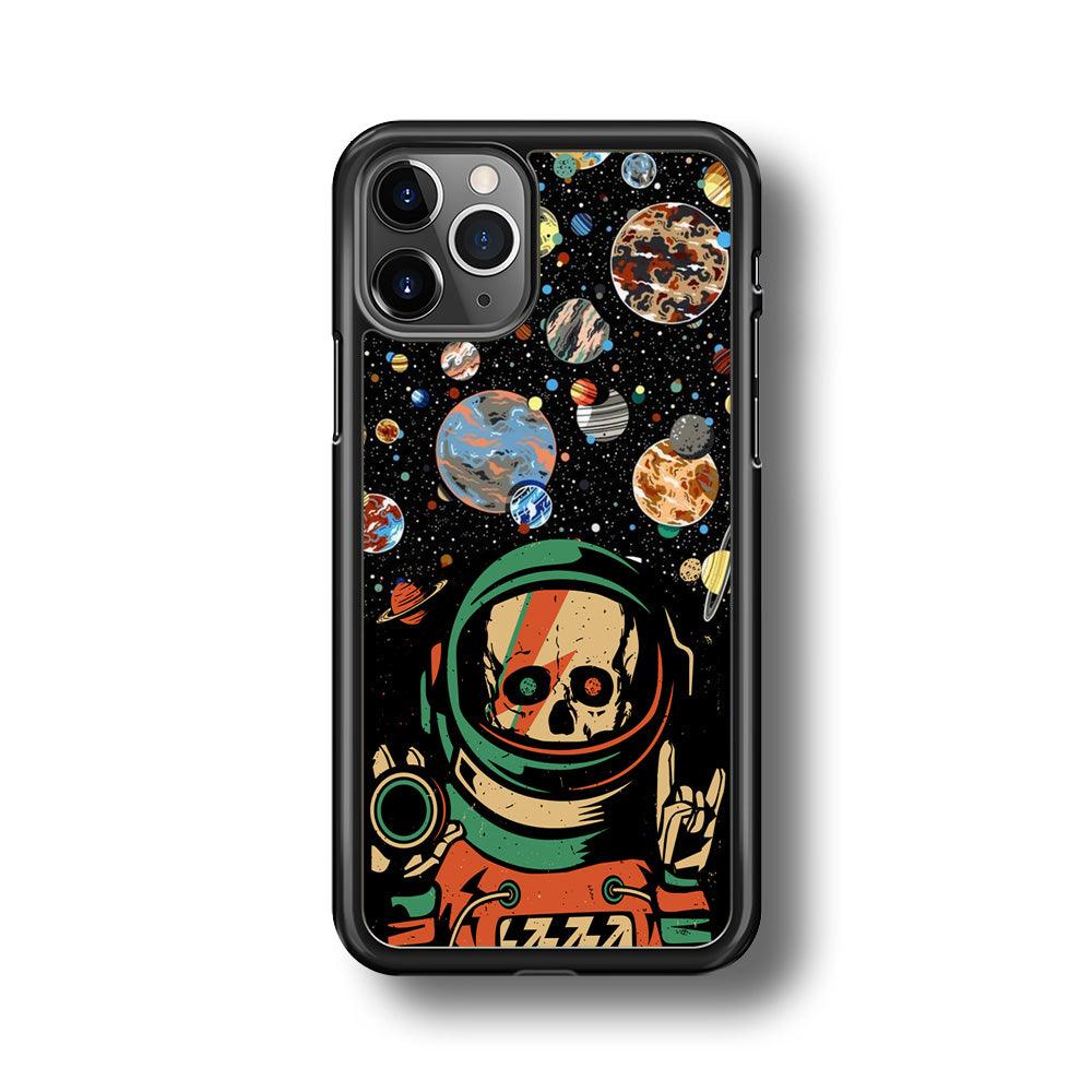Skull on The Space iPhone 11 Pro Case-3D Case-Oxvistore