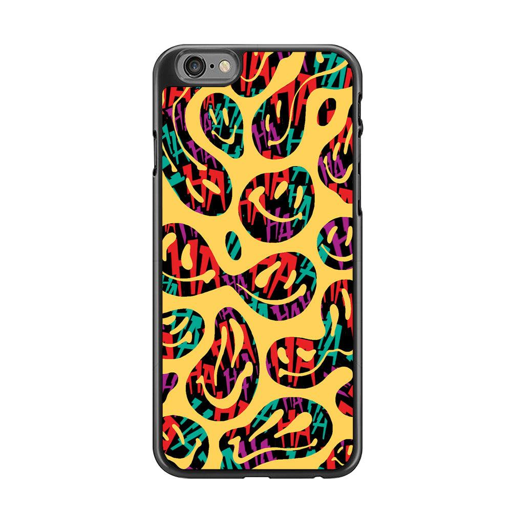 Smiley Dilution iPhone 6 Plus | 6s Plus Case-Rubber Black (2D Case)-Oxvistore