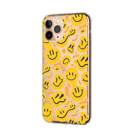 Smiley Transforms into Liquid Form Clear Soft Case-Oxvistore