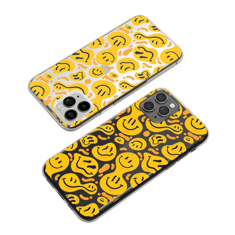 Smiley Transforms into Liquid Form Clear Soft Case-Oxvistore