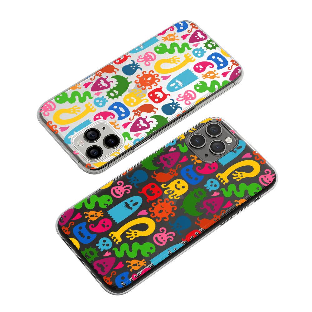 Smiling Monster Silhouette Clear Soft Case-Oxvistore