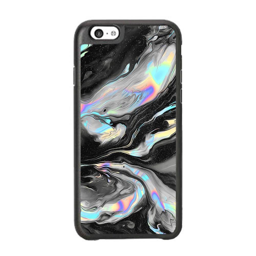 Smoke Iridescent iPhone 6 Plus | 6s Plus Case-Rubber Black (2D Case)-Oxvistore