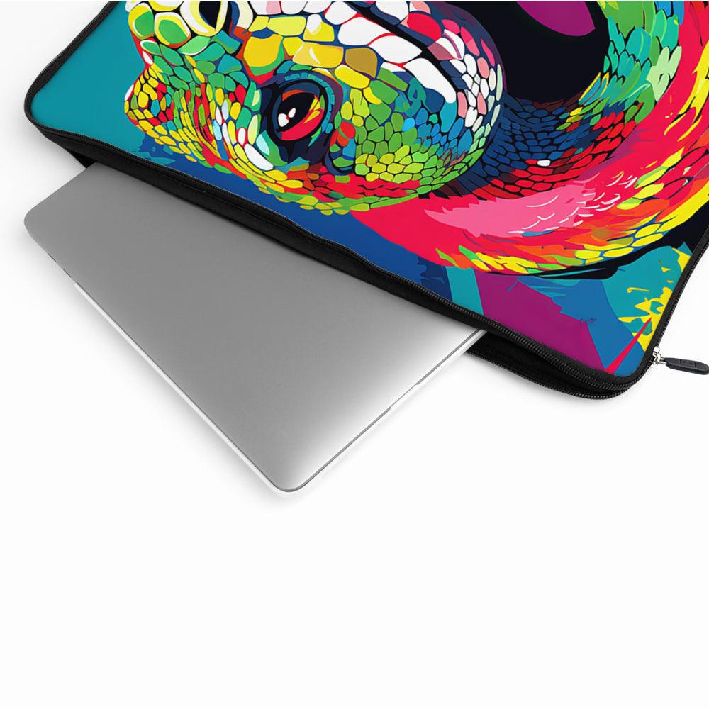 Snake Neon Art Laptop Sleeve Protective Cover-Oxvistore
