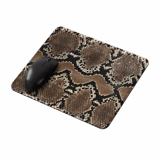 Snake Skin Pattern Brown Mouse Pads-Oxvistore