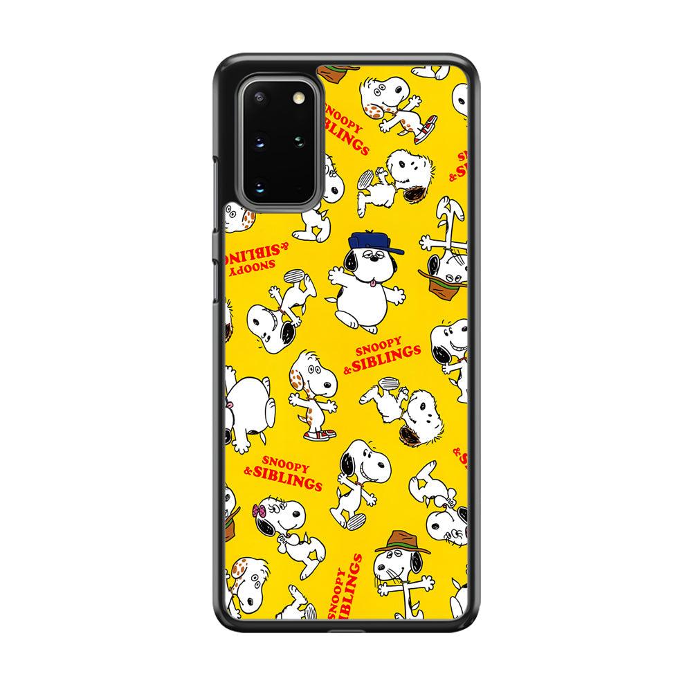 Snoopy and Siblings Step and Dance Samsung Galaxy S20 Plus Case-3D Case-Oxvistore
