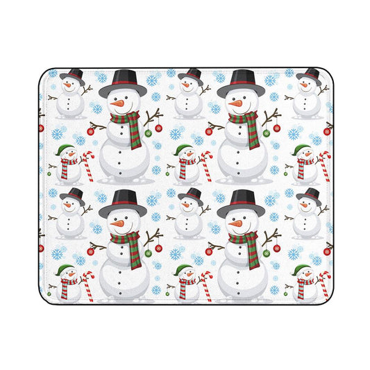 Snowman Christmas Winter Mouse Pads | Custom Mouse Pad with Non-Slip Rubber Base