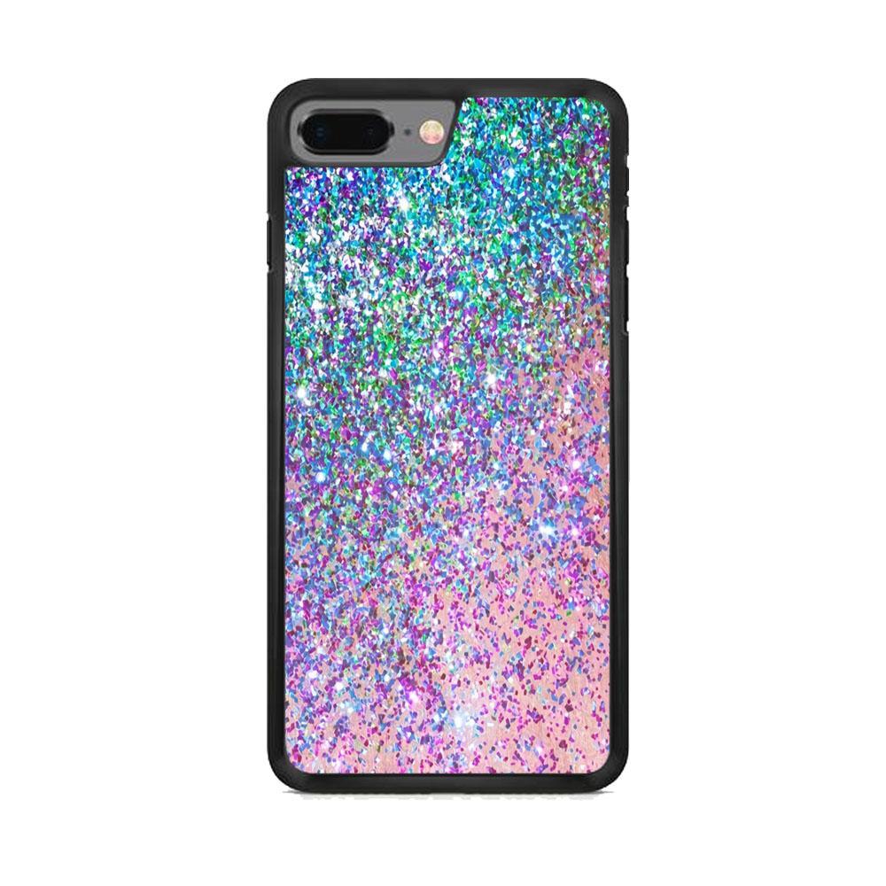 Sparkle Crystal Verdant iPhone 7 Plus Case-Rubber Black (2D Case)-Oxvistore