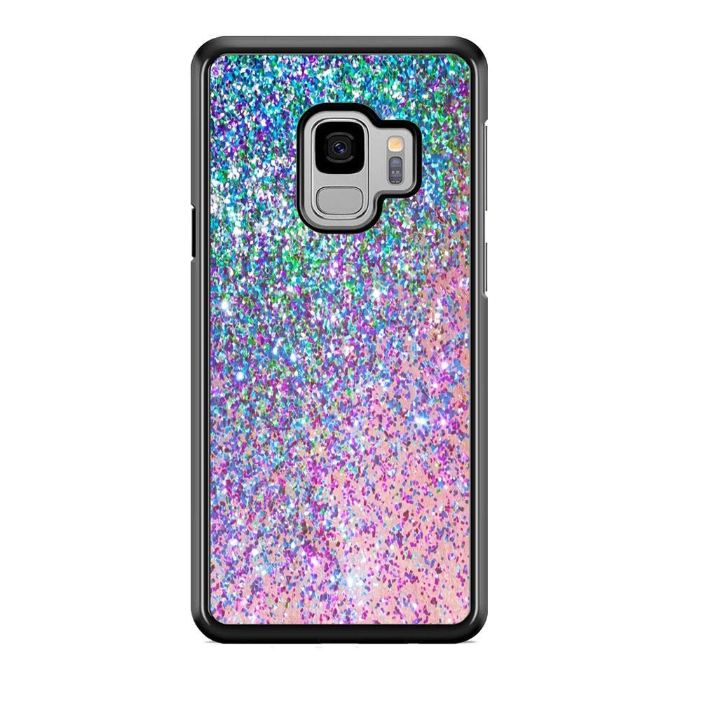 Sparkle Crystal Verdant Samsung Galaxy S9 Case-Rubber Black (2D Case)-Oxvistore
