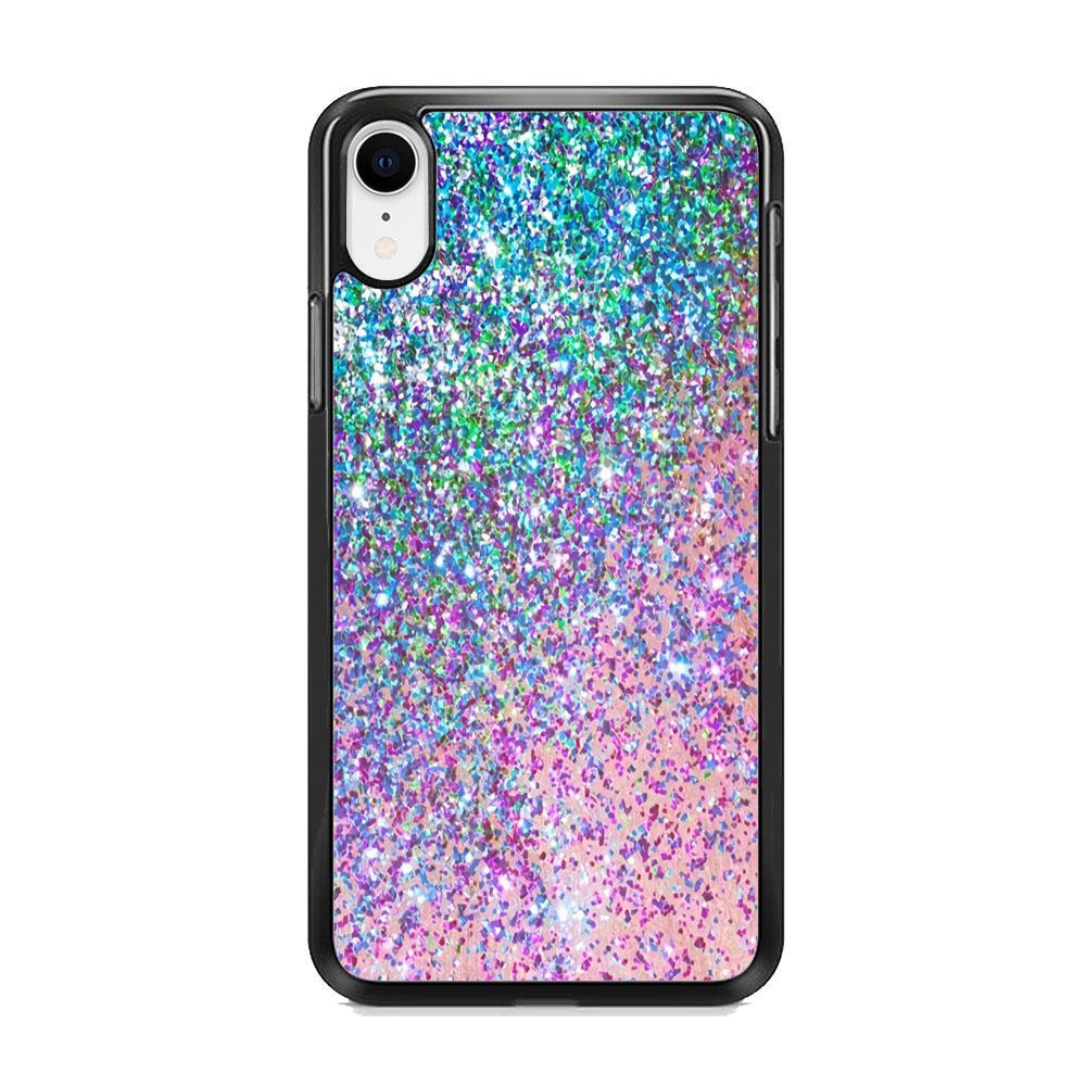 Sparkle Crystal Verdant iPhone XR Case-Rubber Black (2D Case)-Oxvistore
