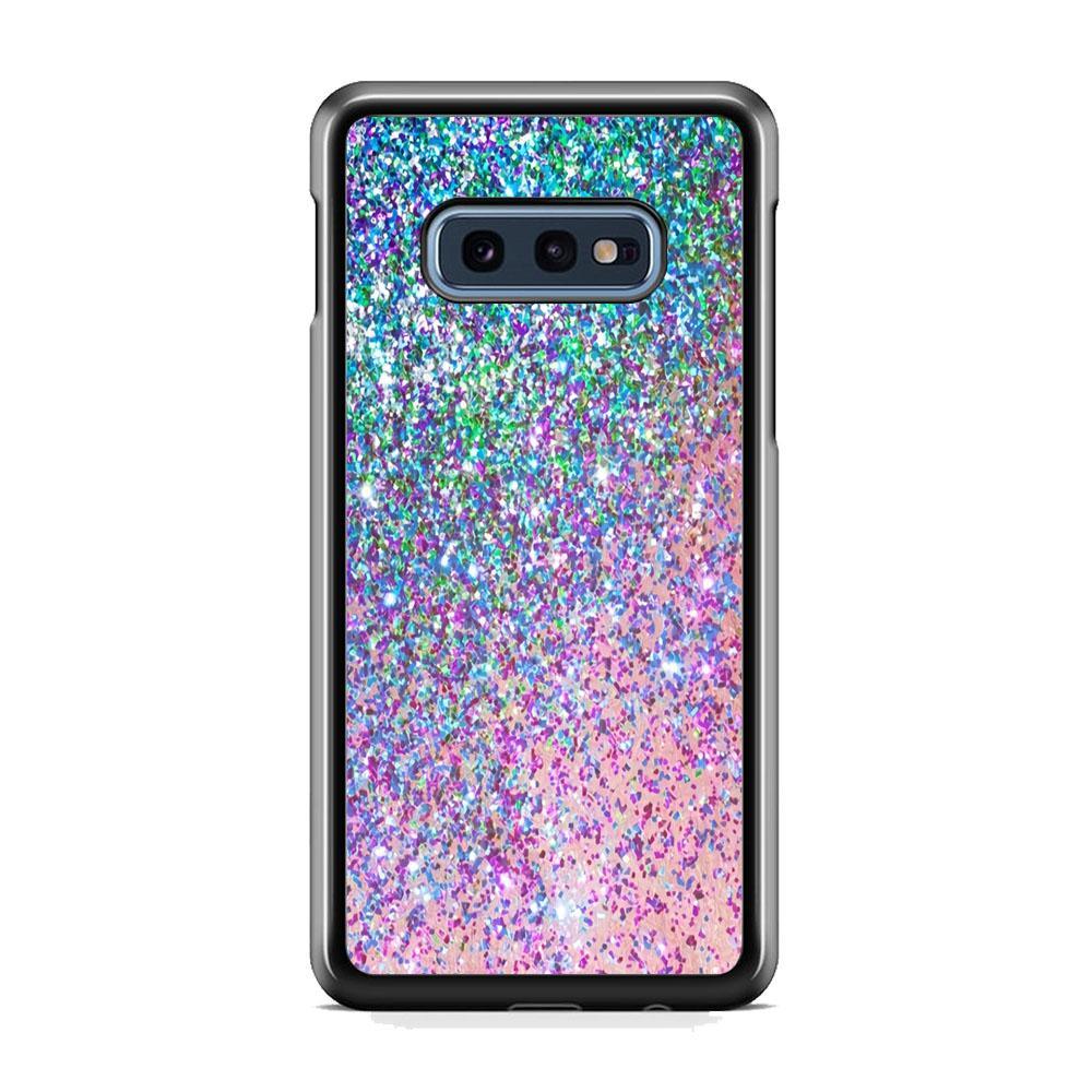 Sparkle Crystal Verdant Samsung Galaxy S10E Case-Rubber Black (2D Case)-Oxvistore
