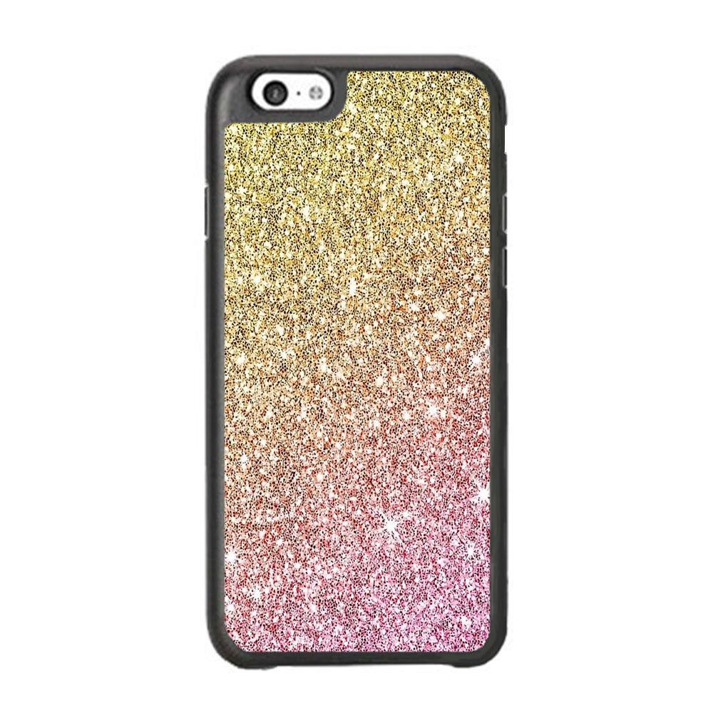 Sparkle Ride to Gold iPhone 6 | 6s Case-Rubber Black (2D Case)-Oxvistore