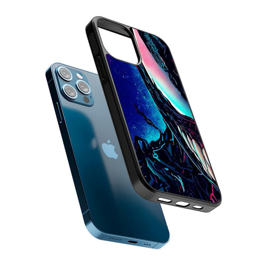 Spider Man Venom In The Night 2D Rubber Phone Case-Oxvistore