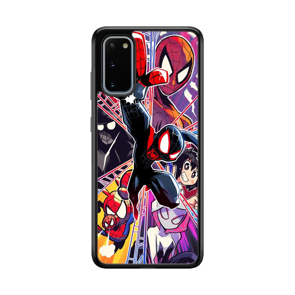 Spiderman Crime Chaser Samsung Galaxy S20 Case-Rubber Black (2D Case)-Oxvistore