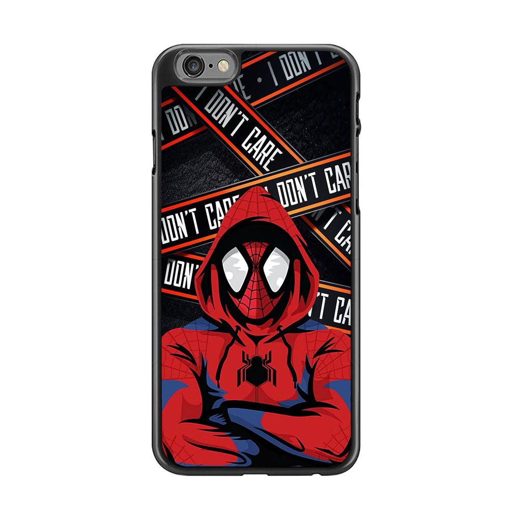 Spiderman Indifferent Mode iPhone 6 Plus | 6s Plus Case-Rubber Black (2D Case)-Oxvistore