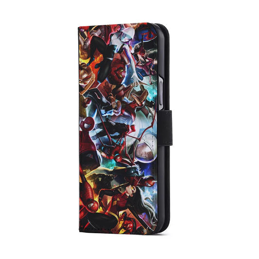 Spiderman Multiverse Collection Flip Wallet Phone Case-Oxvistore