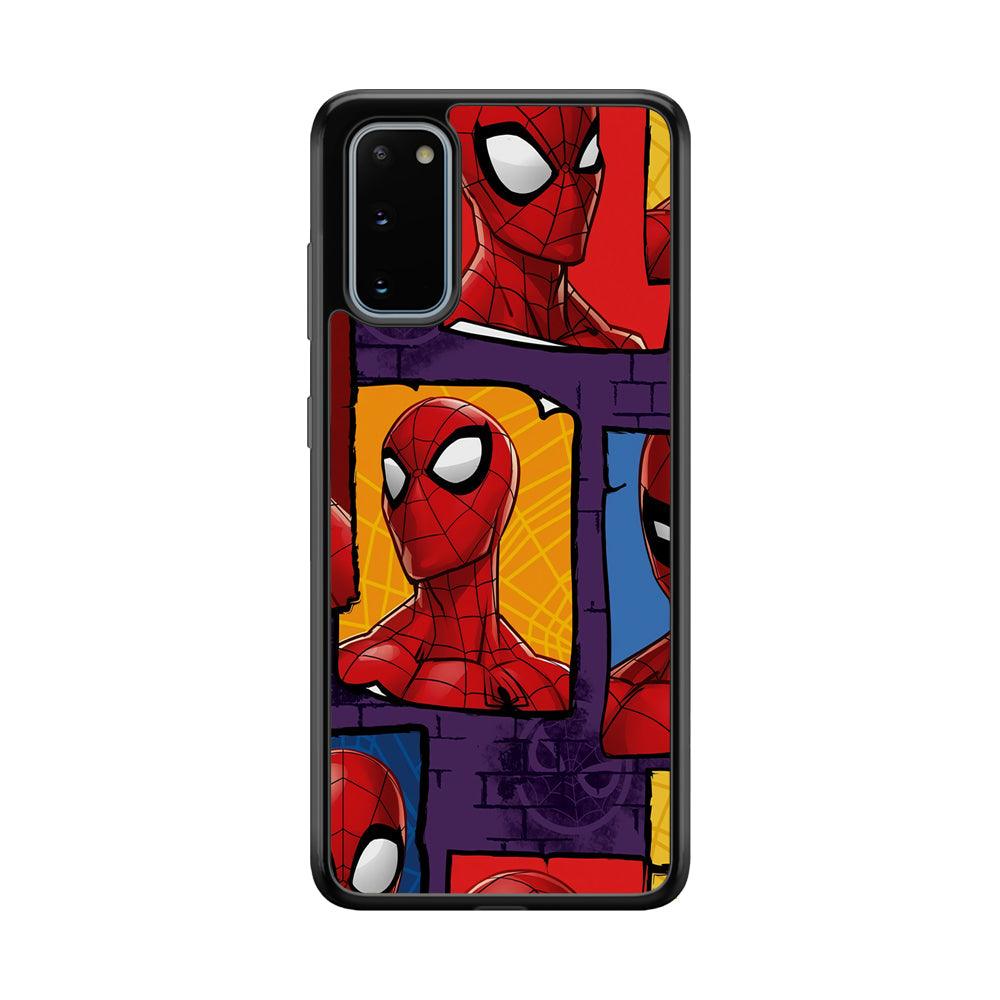 Spiderman Poster on The Wall Samsung Galaxy S20 Case-Rubber Black (2D Case)-Oxvistore