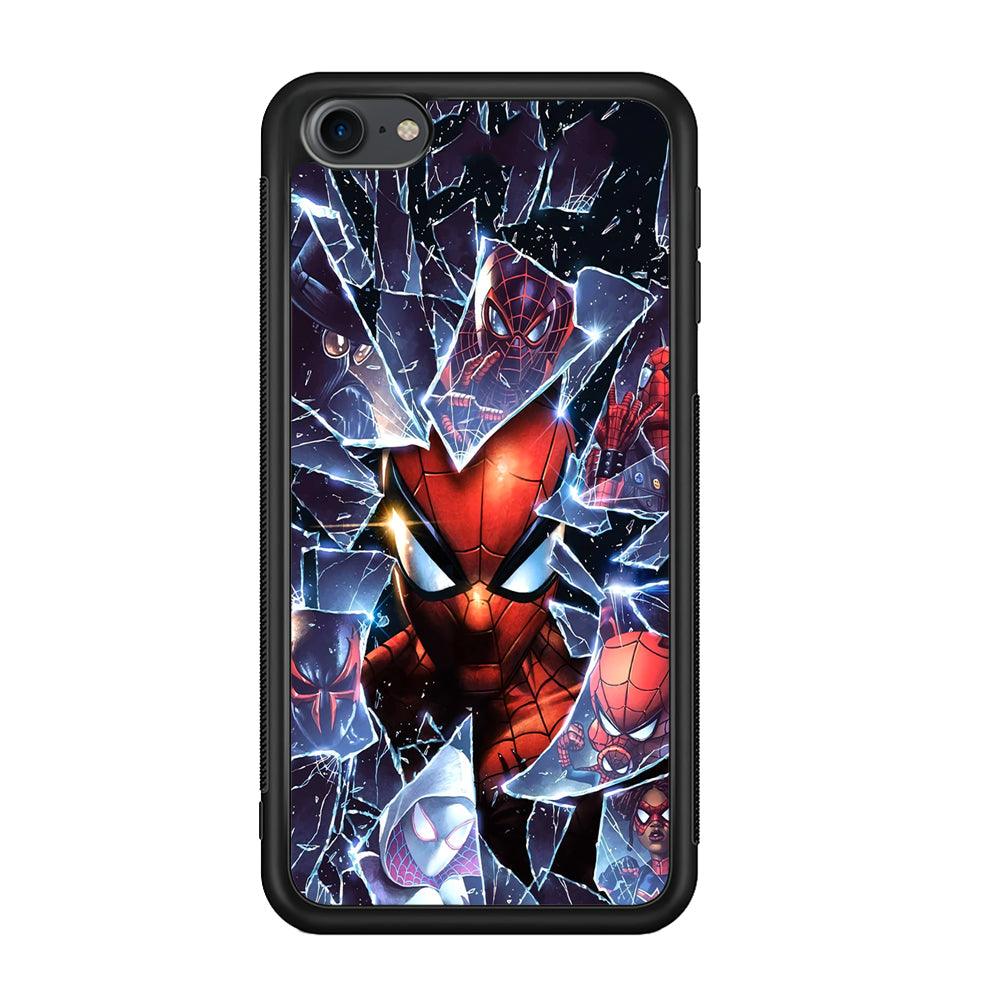Spiderman Secret on The Glass iPod Touch 6 Case-Rubber Black (2D Case)-Oxvistore