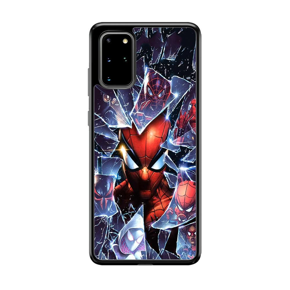 Spiderman Secret on The Glass Samsung Galaxy S20 Plus Case-Rubber Black (2D Case)-Oxvistore
