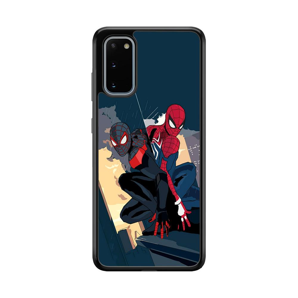 Spiderman The Another Shadows Samsung Galaxy S20 Case-Rubber Black (2D Case)-Oxvistore