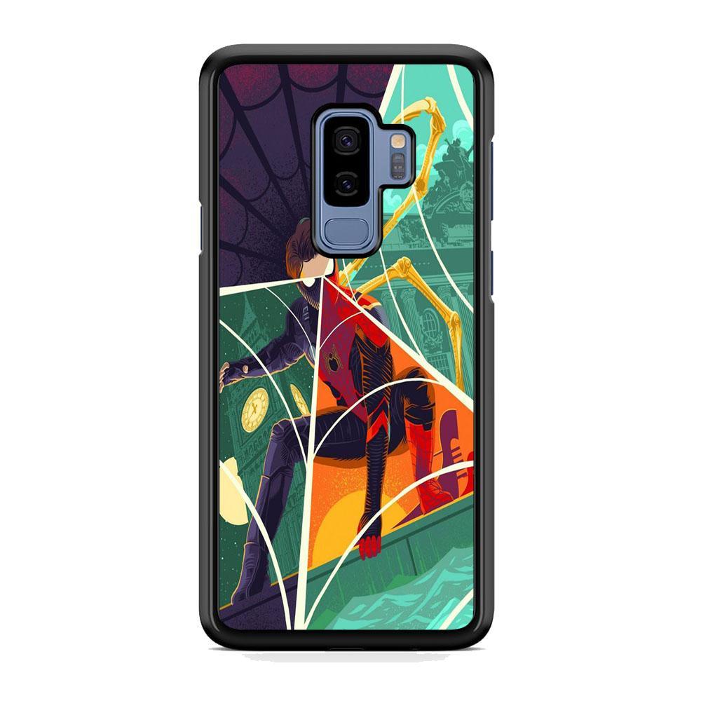 Spiderman Amazing Variation Cartoon Character Samsung Galaxy S9 Plus Case-Rubber Black (2D Case)-Oxvistore