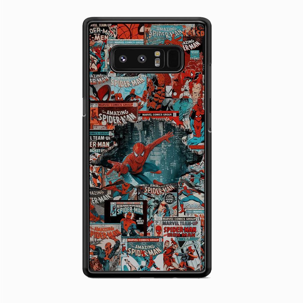 Spiderman The Hero Magazine Samsung Galaxy Note 8 Case-3D Case-Oxvistore