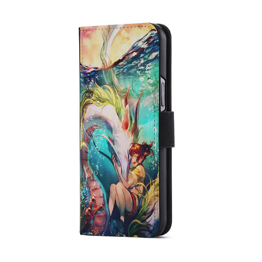 Spirited Away Studio Ghibli Flip Wallet Phone Case-Oxvistore