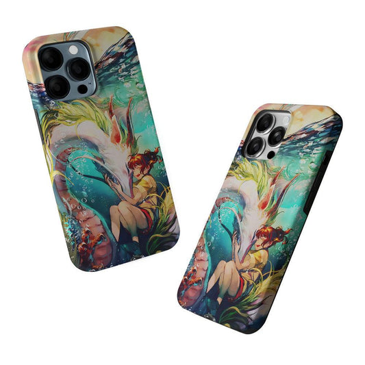 Spirited Away Studio Ghibli 2 in 1 Tough Phone Case-Oxvistore