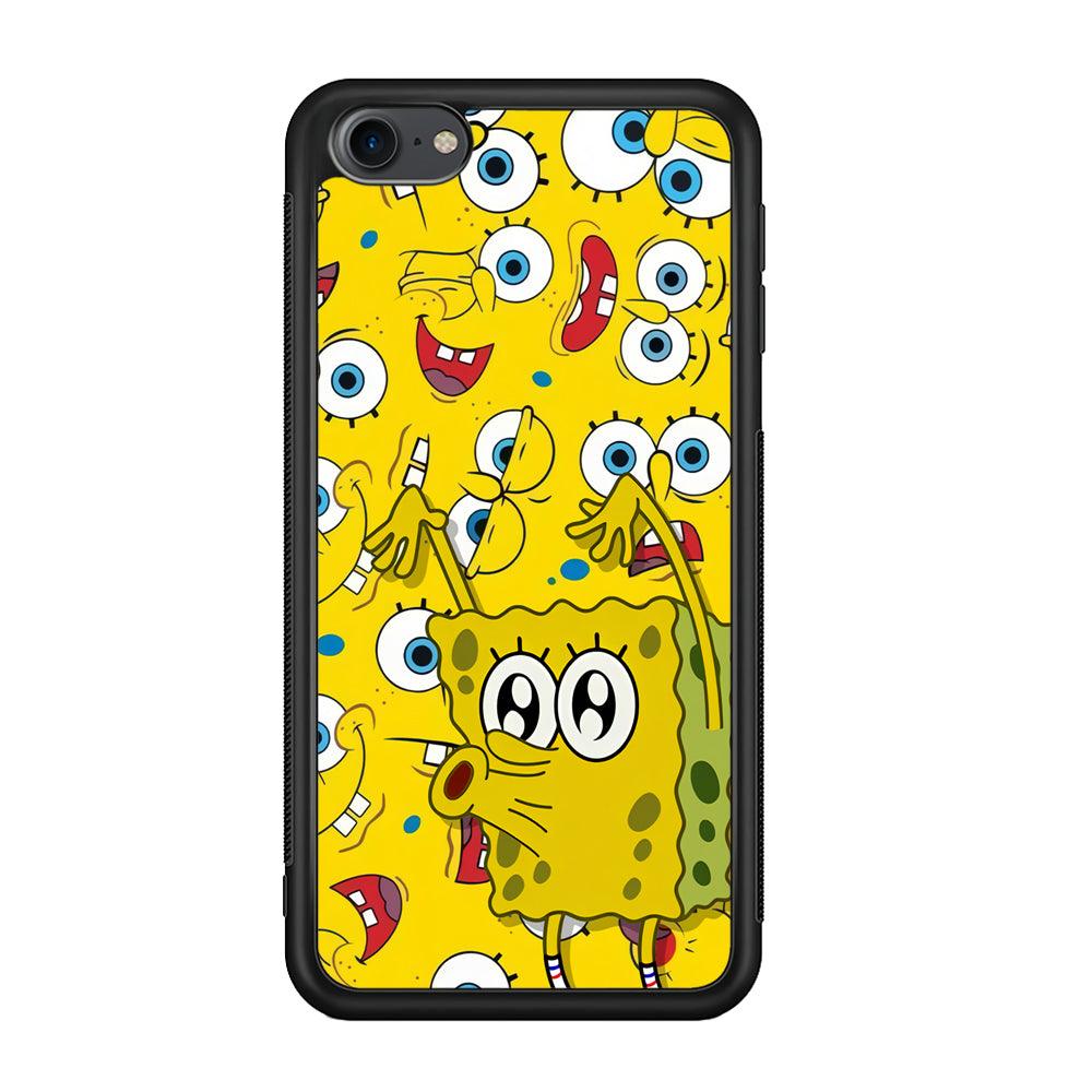 Spongebob Good Employee Ever iPod Touch 6 Case-Rubber Black (2D Case)-Oxvistore