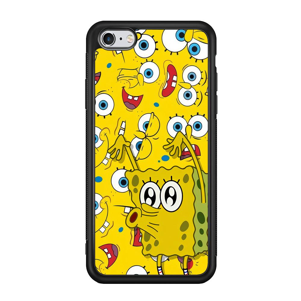Spongebob Good Employee Ever iPhone 6 | 6s Case-Rubber Black (2D Case)-Oxvistore