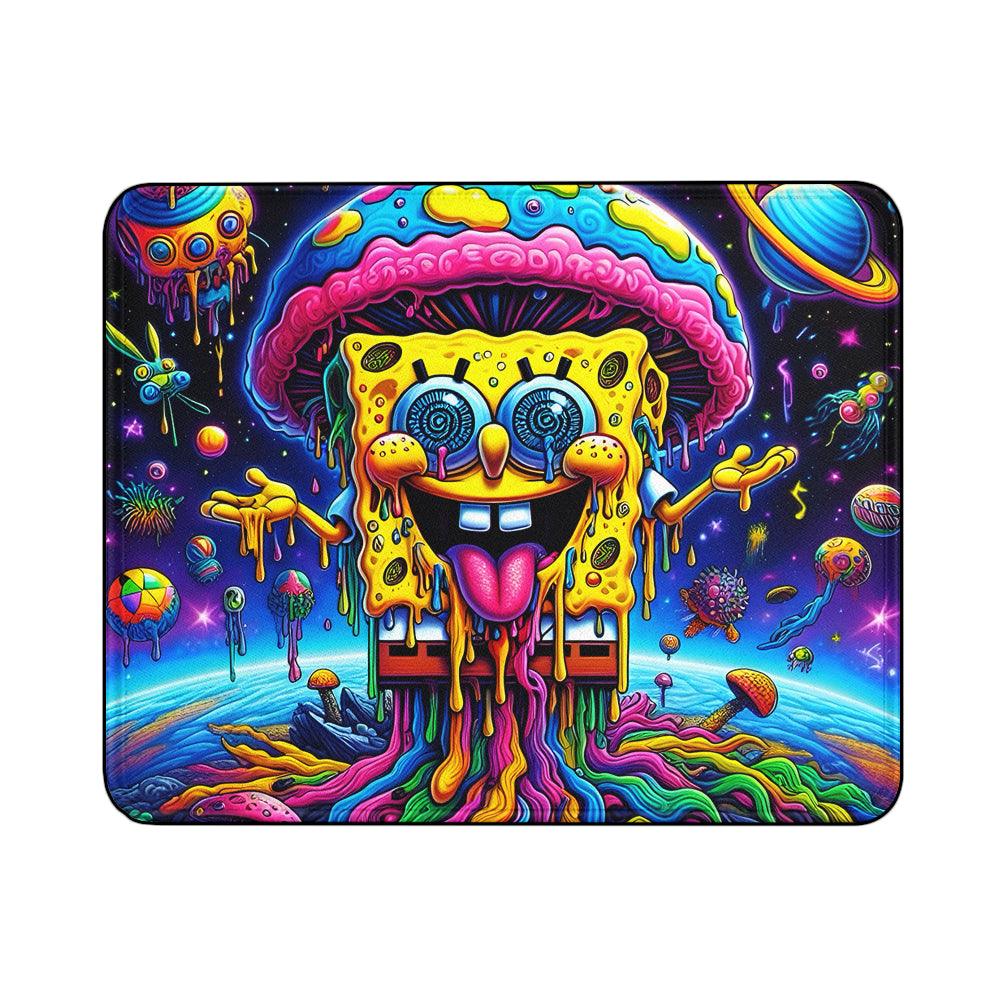Spongebob Trippy Mushroom Mouse Pads | Custom Mouse Pad with Non-Slip Rubber Base