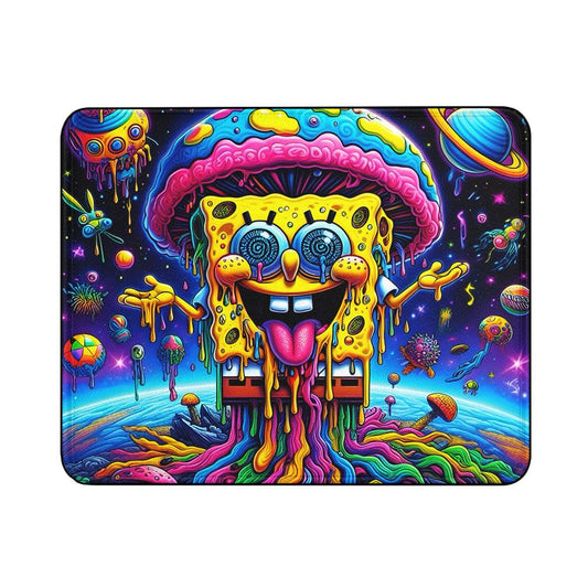 Spongebob Trippy Mushroom Mouse Pads | Custom Mouse Pad with Non-Slip Rubber Base