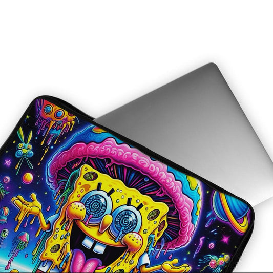Spongebob Trippy Mushroom Laptop Sleeve Protective Cover-Oxvistore