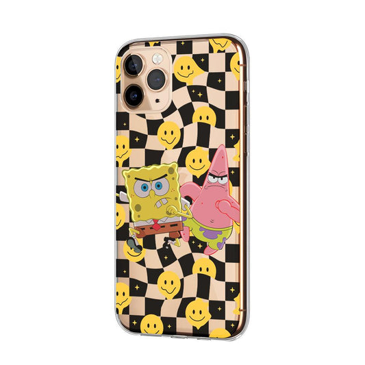 Spongebob and Patrick are Angry Clear Soft Case-Oxvistore