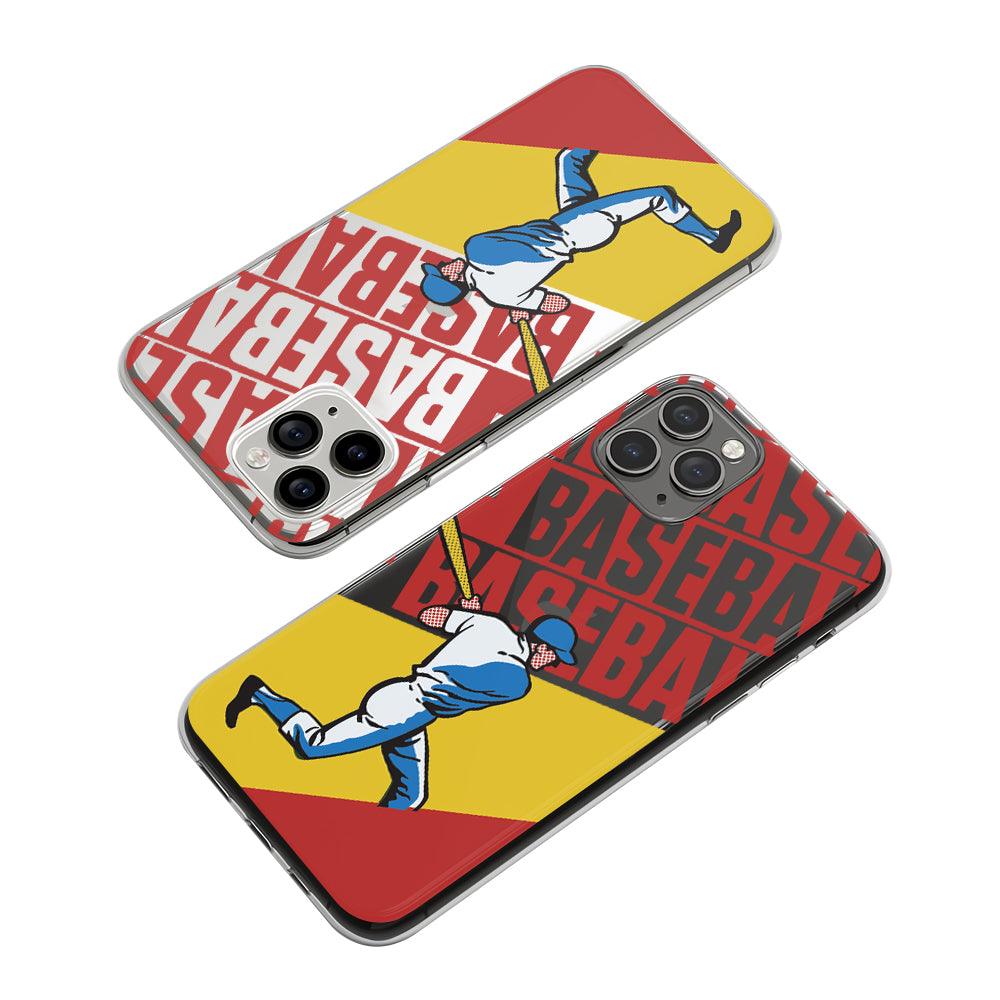 Sport Baseball Vintage Poster Clear Soft Case-Oxvistore