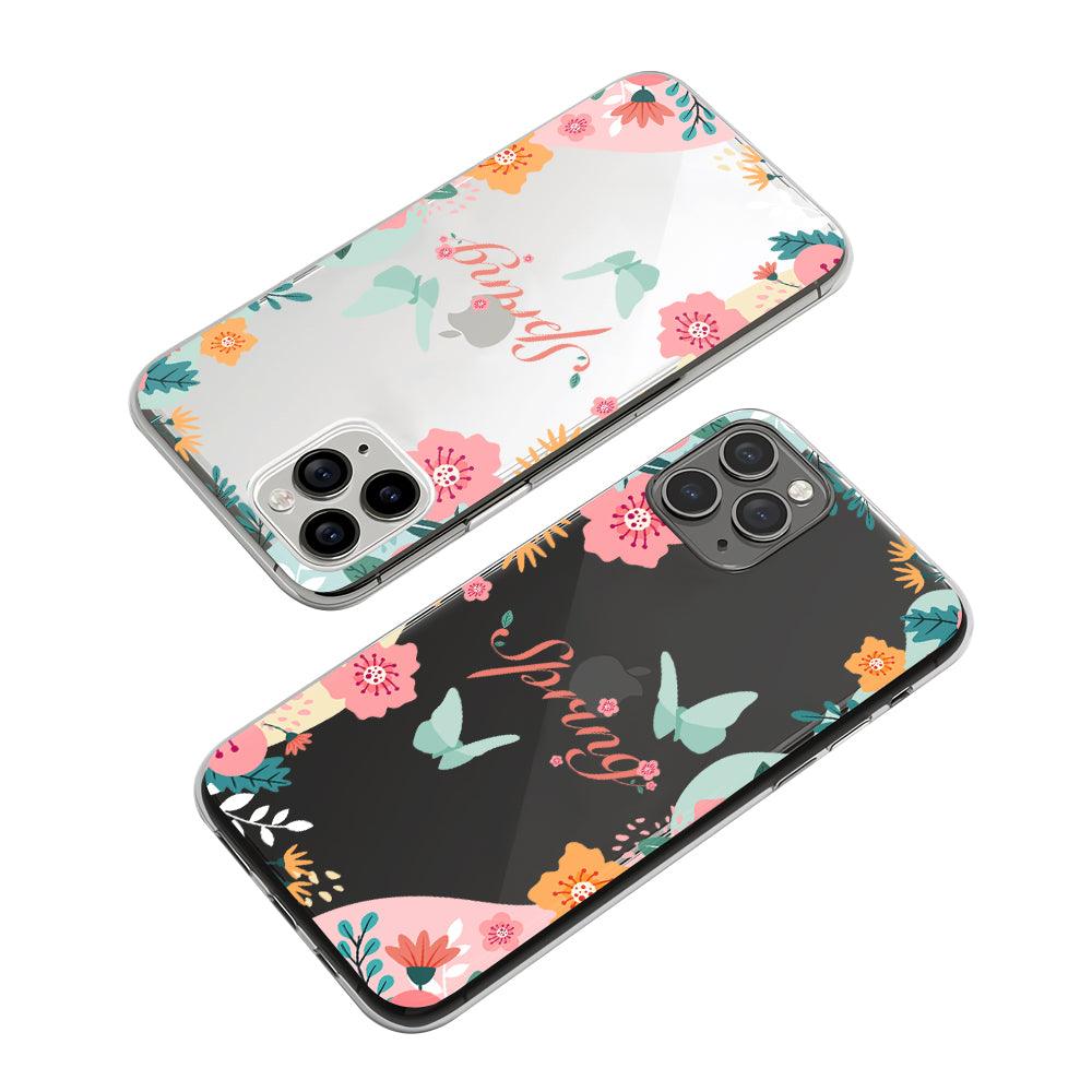 Spring with Garden of Flower Clear Soft Case-Oxvistore