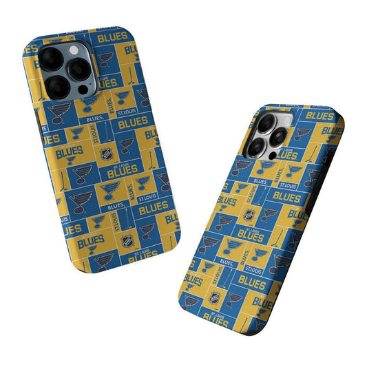 St. Louis Blues Pattern 2 in 1 Tough Phone Case-Oxvistore