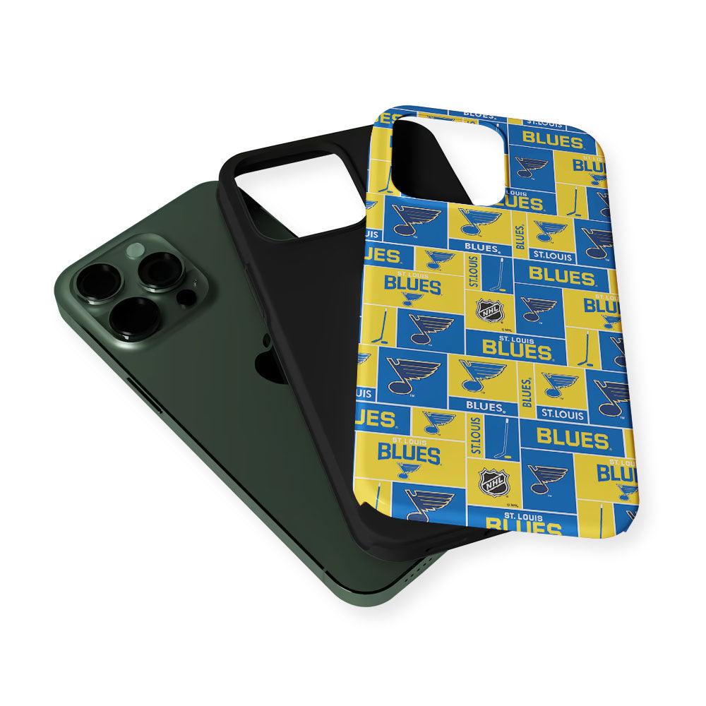 St. Louis Blues Pattern 2 in 1 Tough Phone Case-Oxvistore
