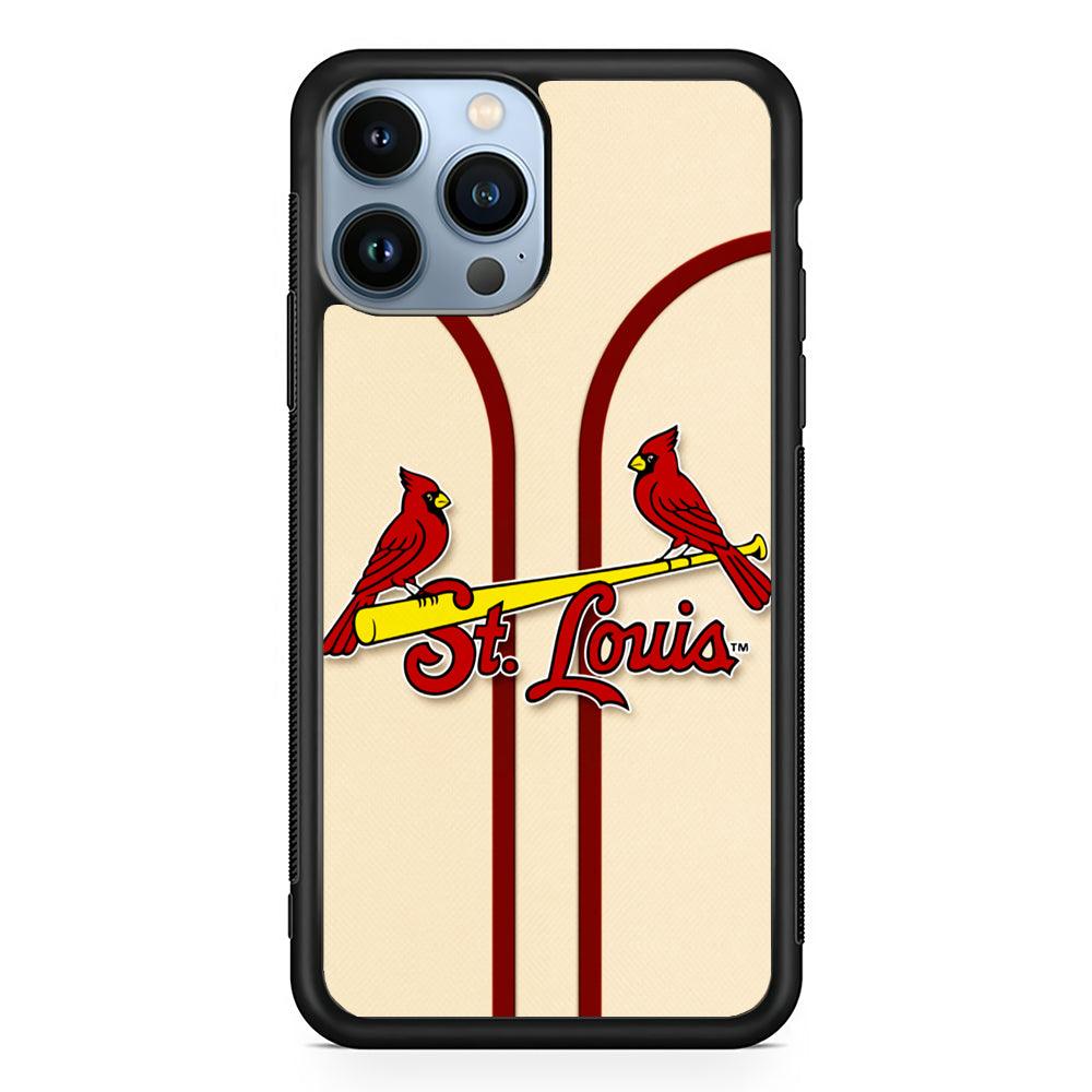 St. Louis Cardinals Jersey 2D Rubber Phone Case-Black-Oxvistore