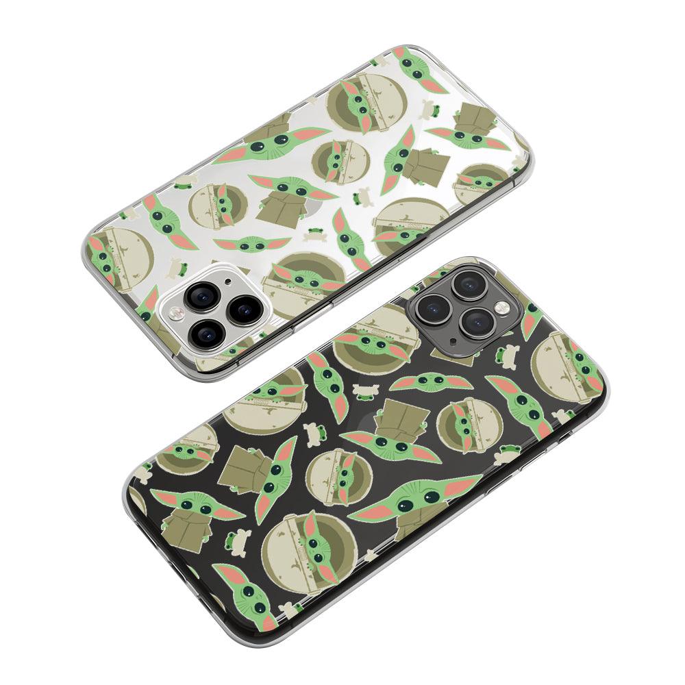 Star Wars Baby Yoda Cute Smile Clear Soft Case-Oxvistore